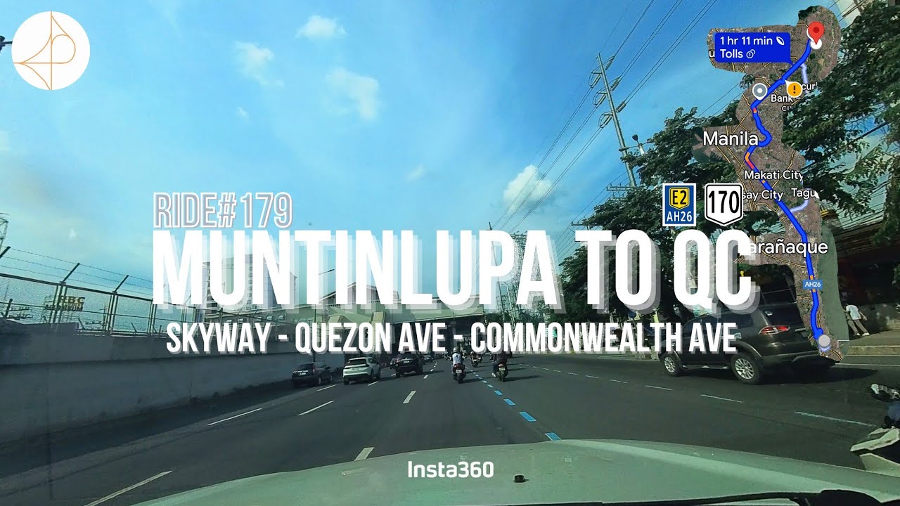 Muntinlupa to Quezon City (Skyway, Quezon Ave, Commonwealth Ave) | Ride#179