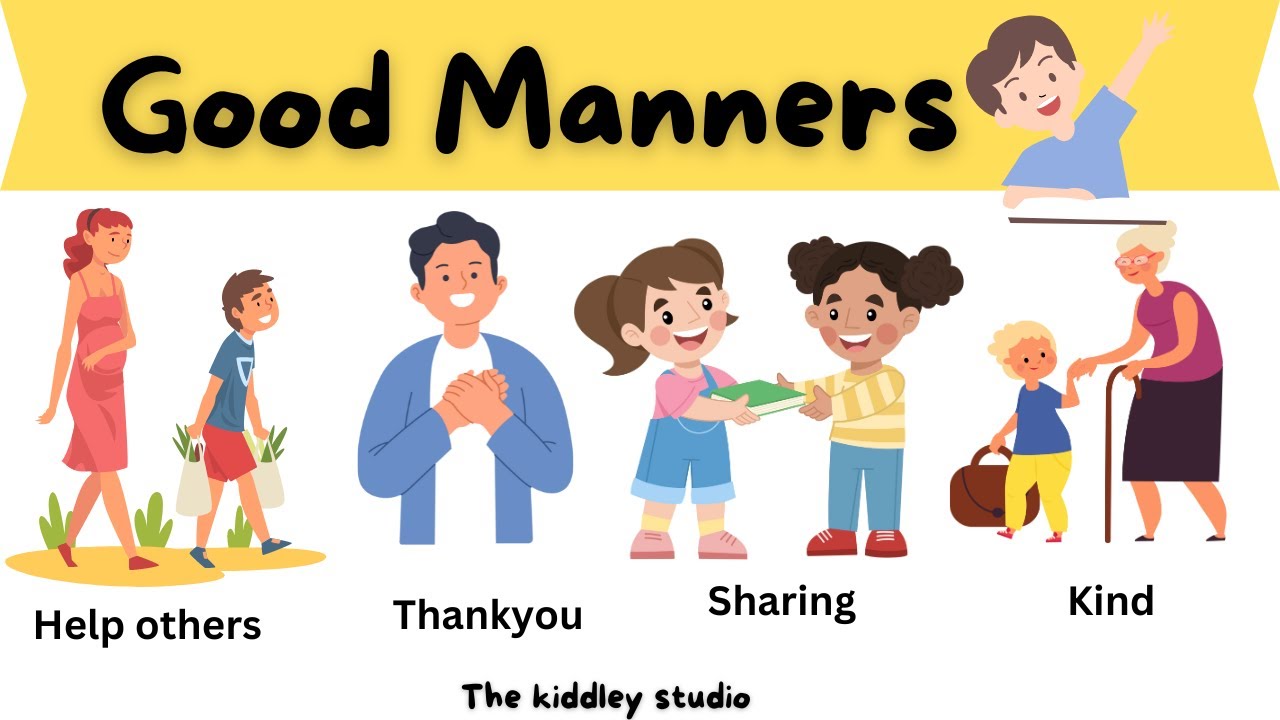 Good Manners for kids / Good Habits/ The Kiddley Studio #goodmannersforkids