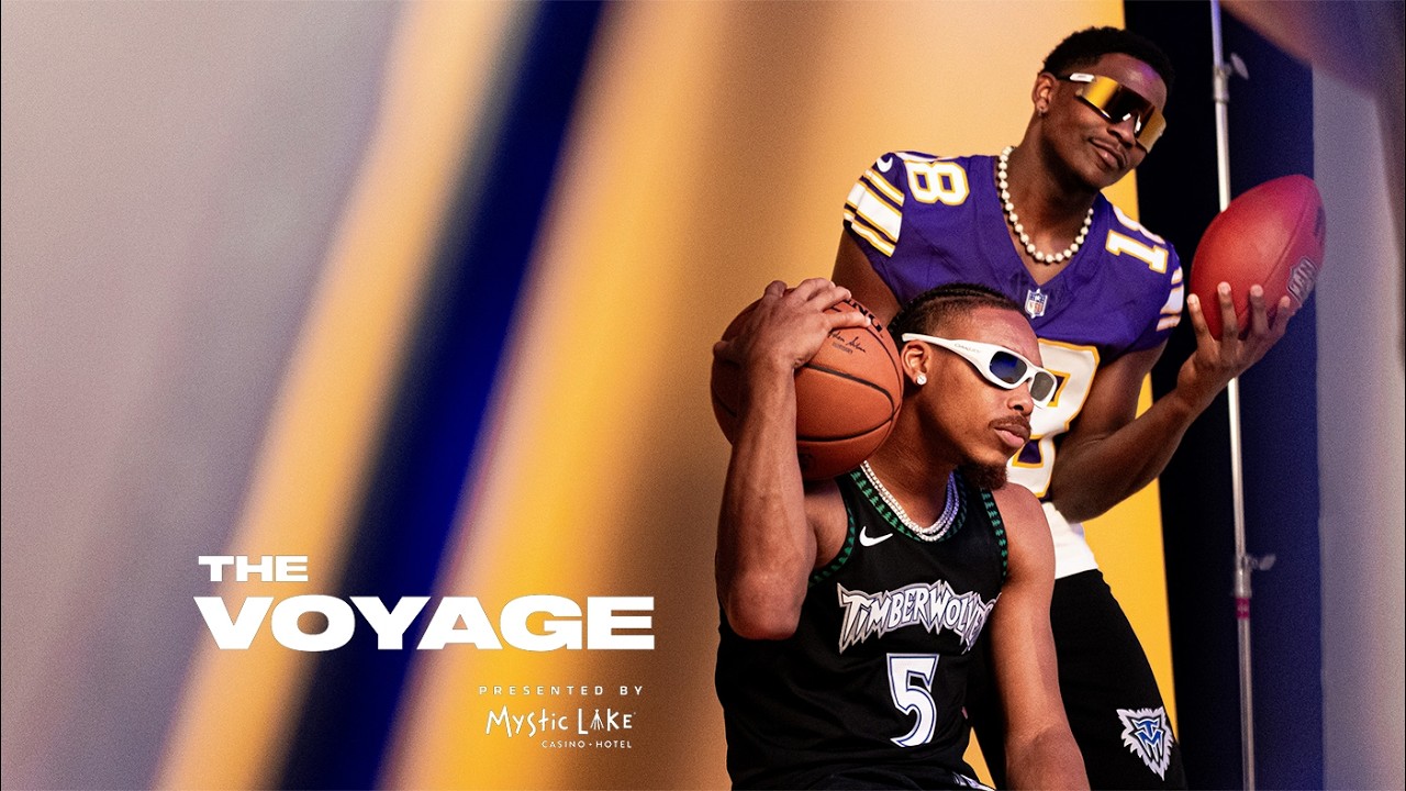 Justin Jefferson & Anthony Edwards Recreate Iconic Randy Moss & Kevin Garnett Photo | The Voyage