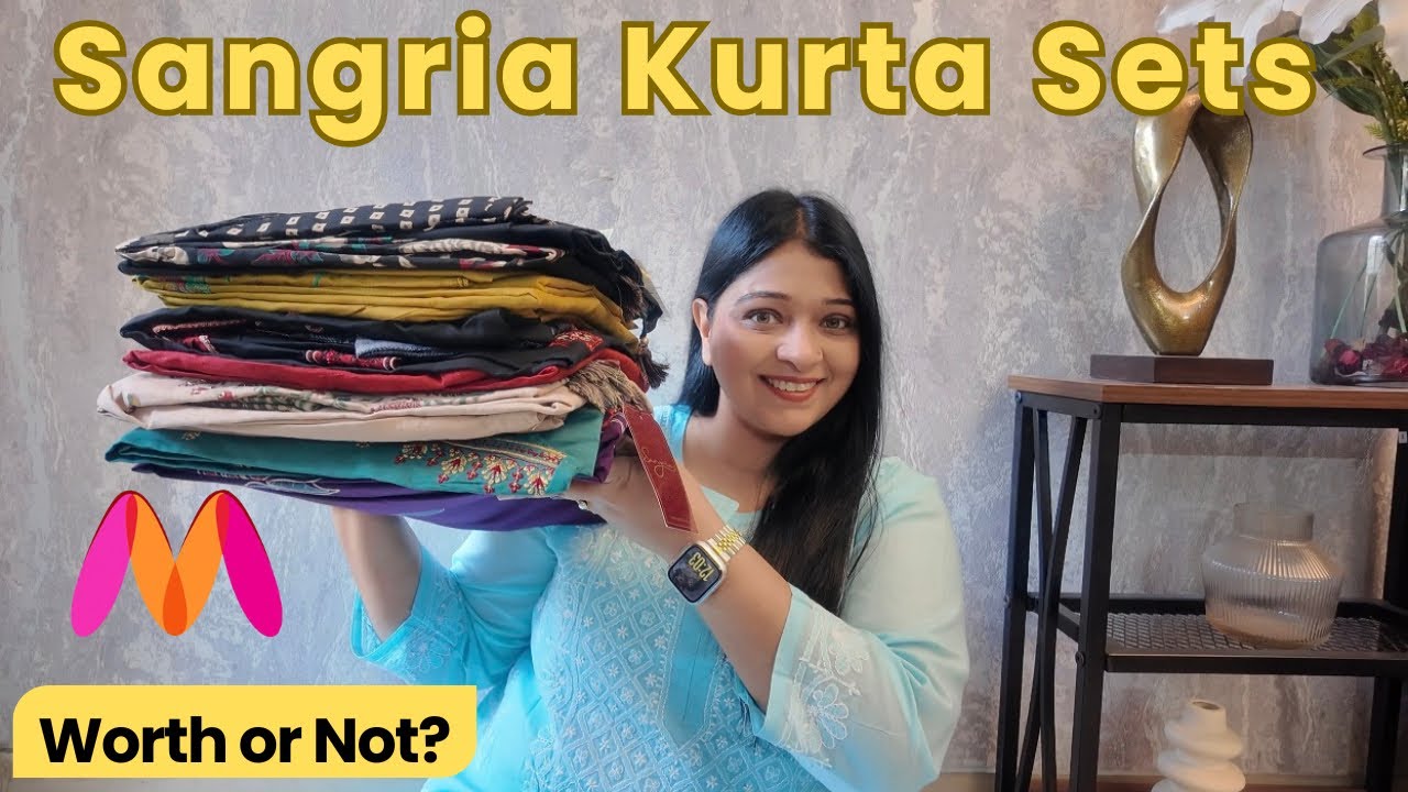Sangria Cotton Kurta Set Collection | Myntra Cotton Kurta Sets | Sangria Haul | Sanvi