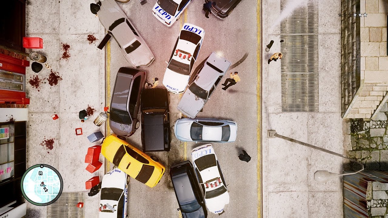 GTA IV - Top-Down Perspective View