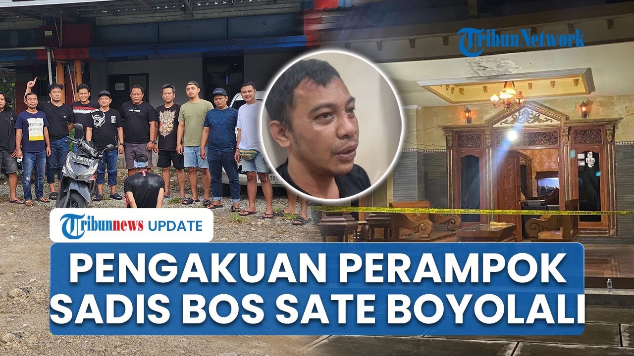 Pengakuan Pelaku Perampokan Sadis di Rumah Bos Sate Boyolali: Pancing Korban Pura-pura Bayar Utang
