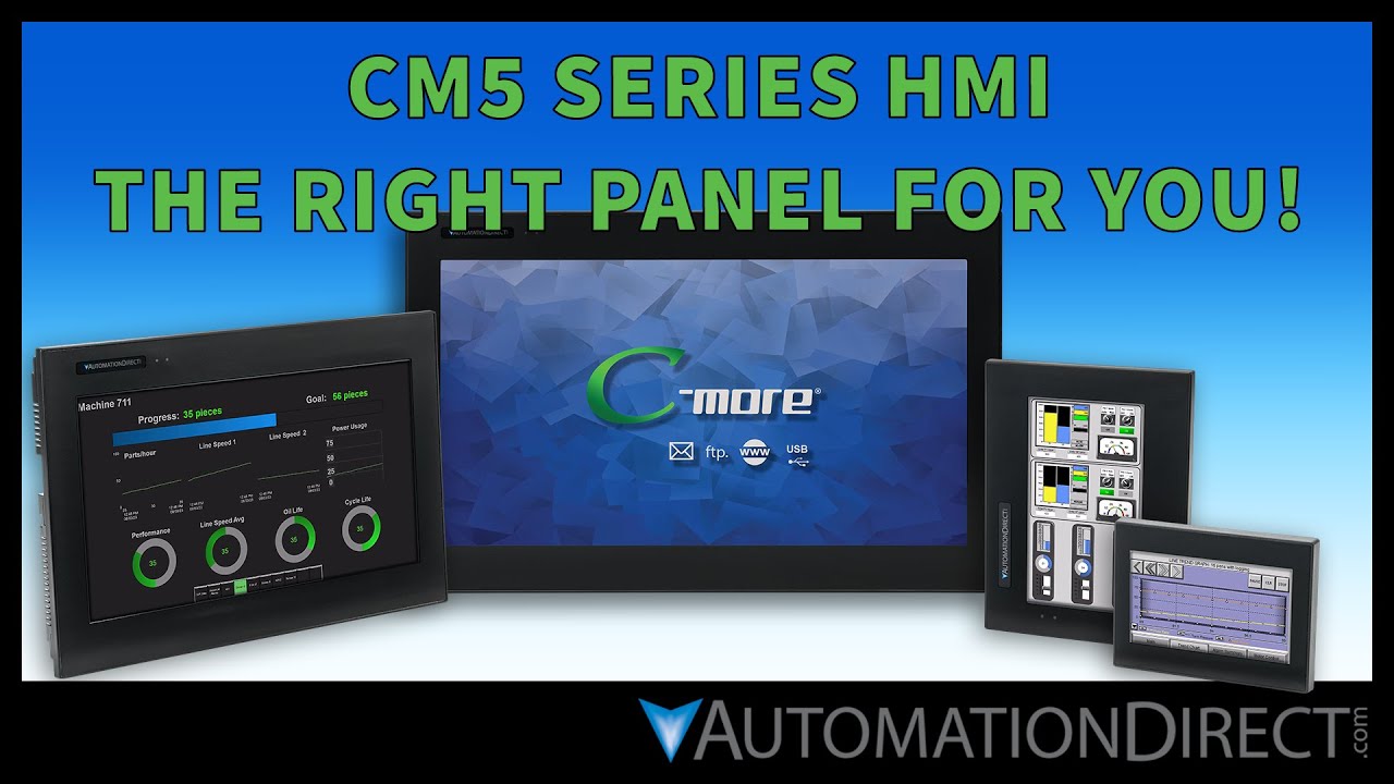 C-more CM5 — наш лучший HMI от AutomationDirect