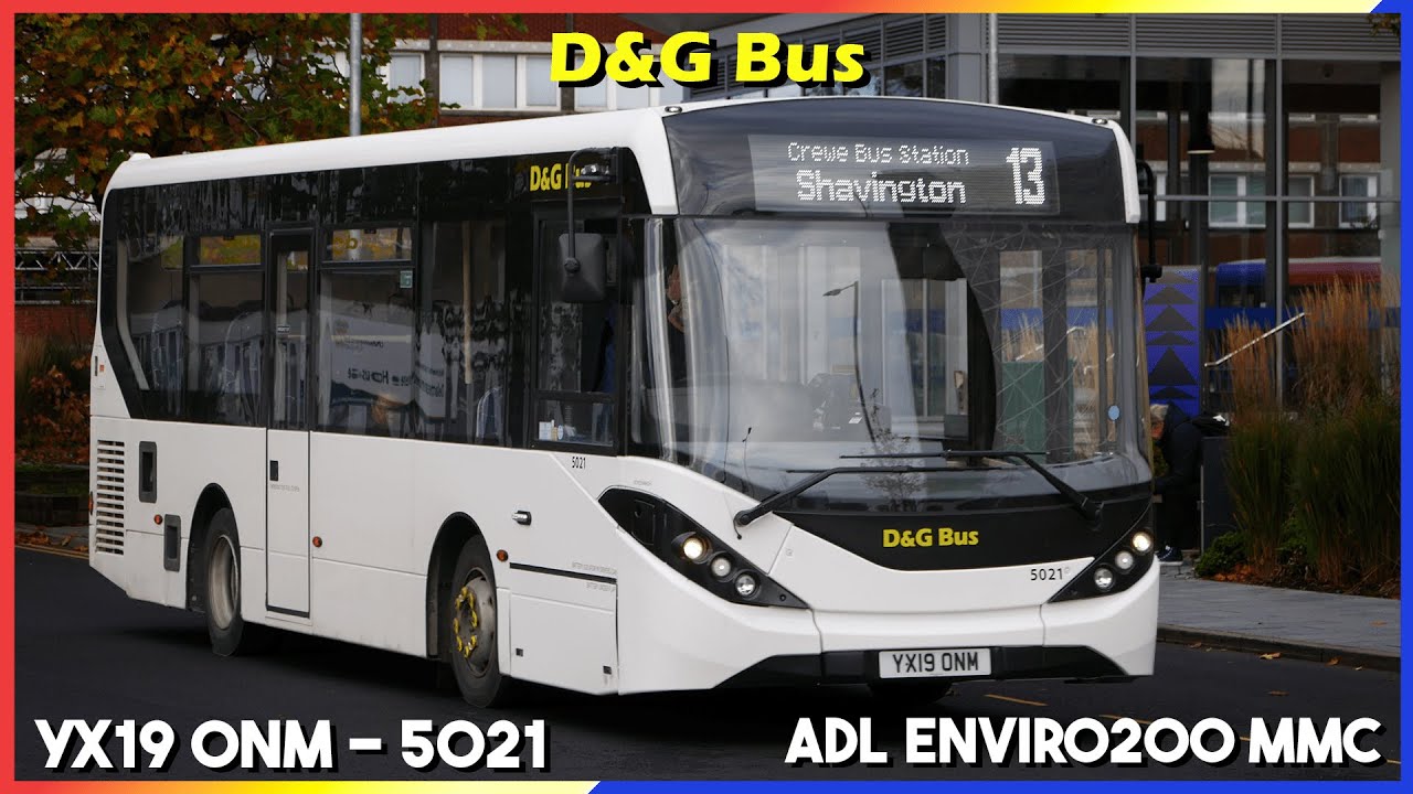 5021 - YX19 ONM ADL E200 MMC | Route 37 | D&G Bus