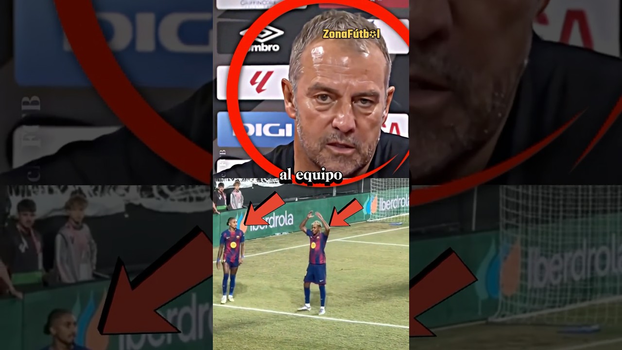 Hansi Flick ha se&ntilde;alado a Lamine Yamal por su ego despu&eacute;s de que le robara el penalti a Raphinha😳😰