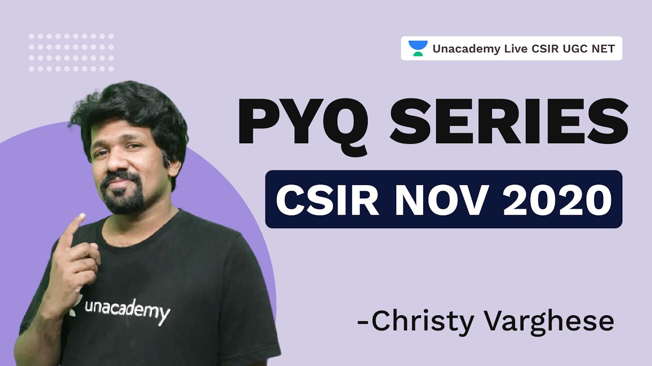 PYQ SERIES | CSIR NOV 2020 | General Aptitude | CSIR 2021 | Christy Varghese | Unacademy Live CSIR