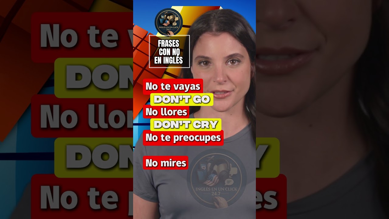 4 frases negativas en ingl&eacute;s que debes saber | &iexcl;Aprende en 1 minuto! 🔥