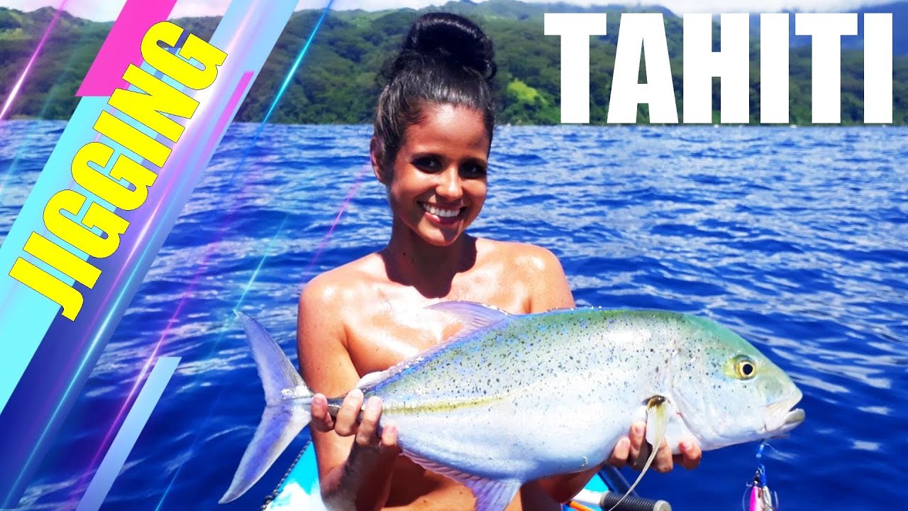 Session de pêche multi-espèces en Polynésie au JIG sur un KAYAK...  #pêche #tahiti