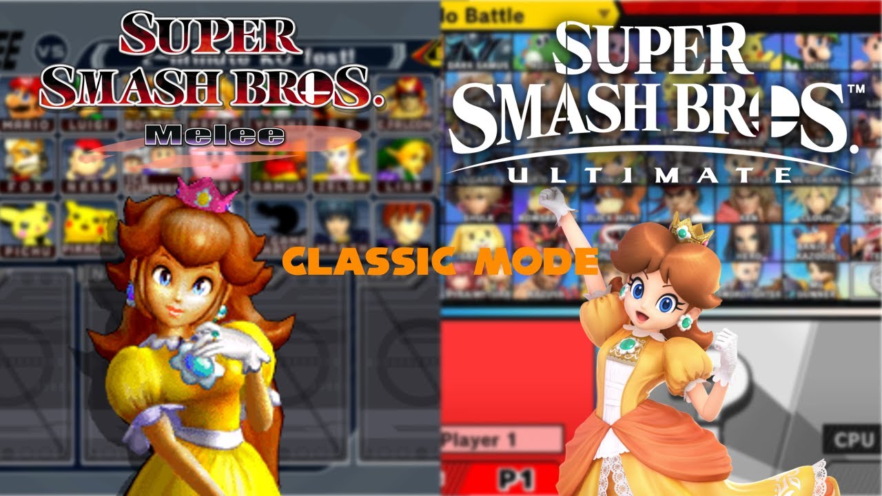 Melee HD (SSBM recreated in SSBU): Classic Mode with Peach/Daisy
