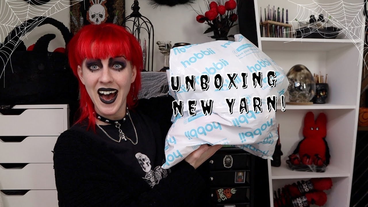 Unboxing New Yarn from Hobbii! ~ And Crocheting a Springoween Plushie