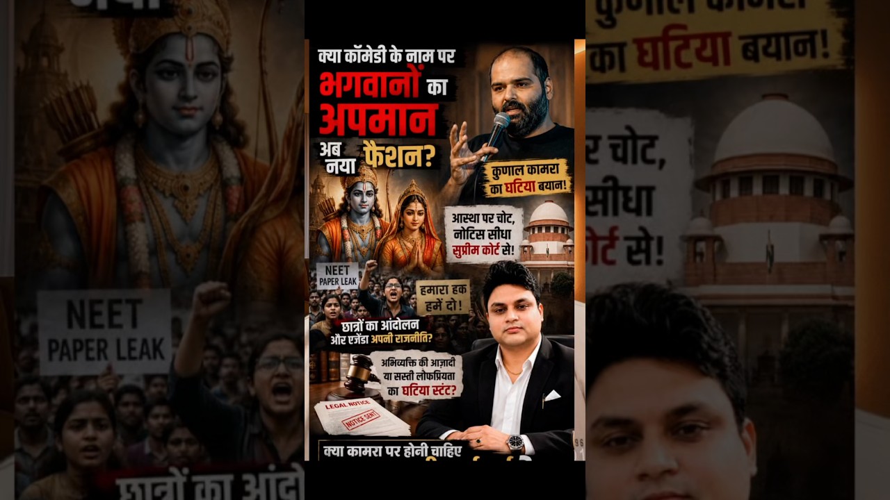 कॉमेडी के नाम पर सनातन का अपमान कब तक? ❌#kunalkamra #shorts #sanatandharma #jantarmantar #ram #ramji