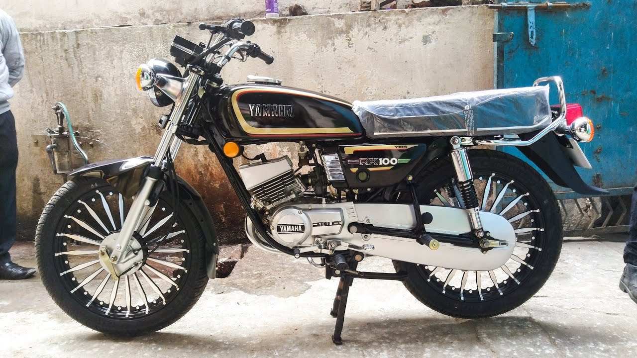 Yamaha RX 100 | Restoration Price | Tubeless Tyers | Year 1989 | Exhaust Sound | PATNA BIKES