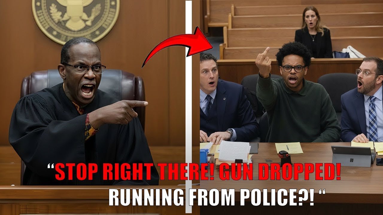 Judge Simpson Gun DROPS During Chase Courtroom FREEZES