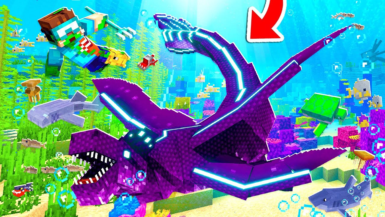 I Tamed THE LEVIATHAN DRAGON in MINECRAFT! (overpowered)