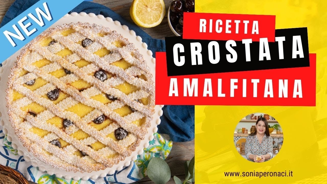 Crostata amalfitana: dolce ripieno di crema e amarene!