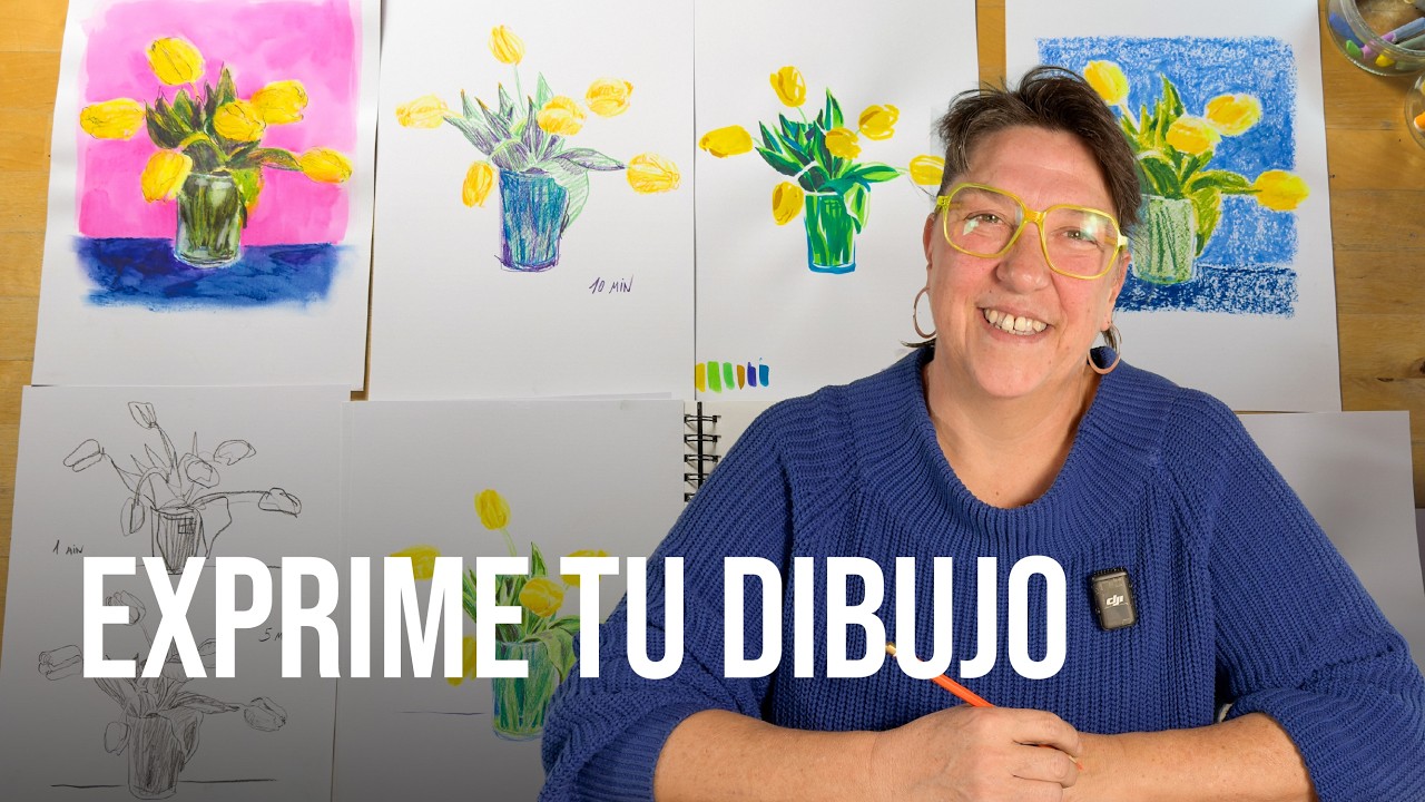 Repite el mismo dibujo con distintos materiales (ejercicio para mejorar)