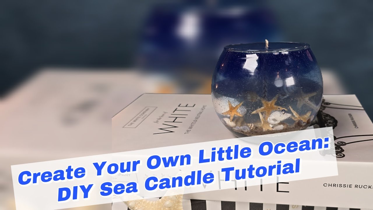 Turn the Ocean into a Candle🌊😍 Easy DIY Gel Candle Tutorial🕯️