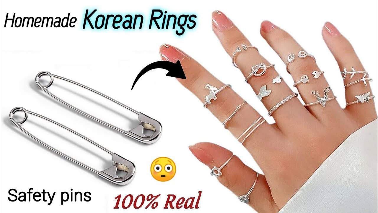DIY Homemade Korean Ring 😍🥰/how to make rings at home/diy ring/easy ring making/homemade rings