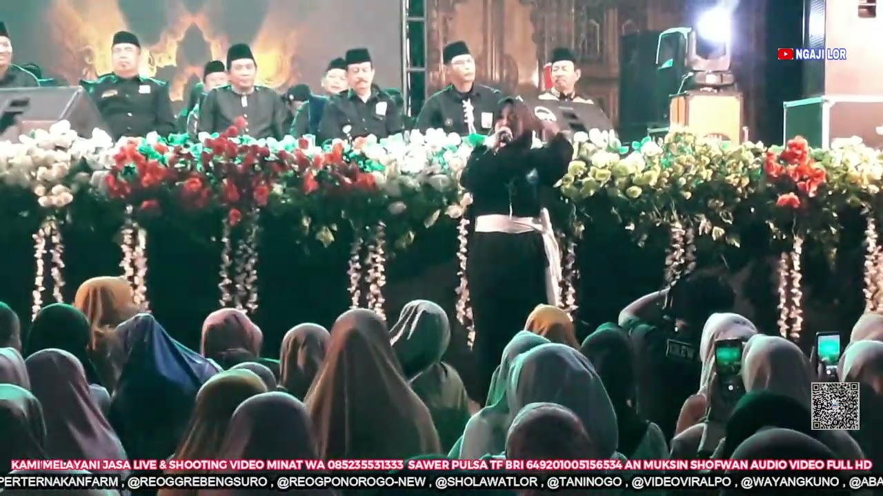 BUNGA TERATAI PSHT ARTIS KONDANG RINDI SAFIRA DI PENGAJIAN KH  ANWAR ZAHID DARI BOJONEGORO DALAM RAN