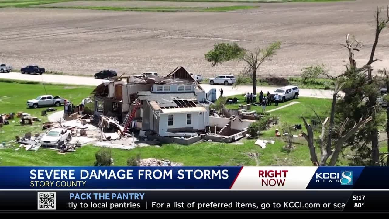 'It took the sheets off the bed': Two injured in Story County tornado near Nevada