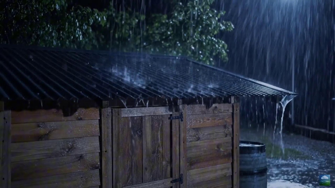 LIVE Night Rain & Thunderstorm Ambience for Deep Sleep
