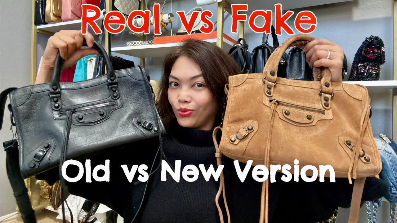 Оригинальная и поддельная сумка Balenciaga City | Сравнение сумок City из крокодиловой кожи и зам...