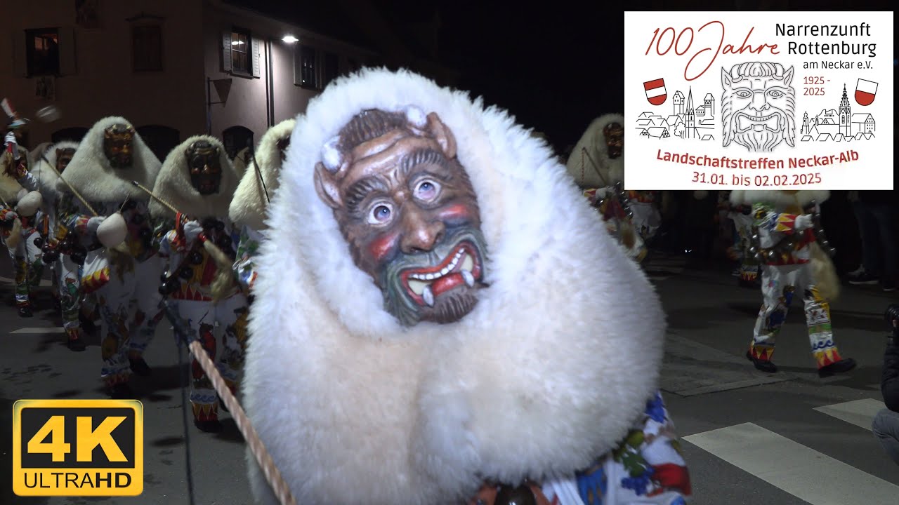 Fasnet Nachtumzug in Rottenburg Landschaftstreffen Teil 1
