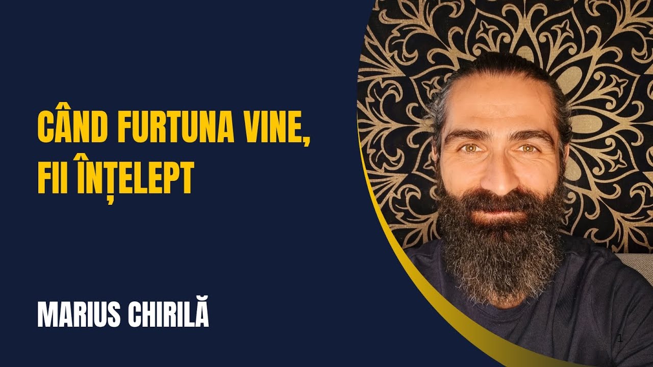 Când Furtuna vine, fii Înțelept - Marius Chirilă