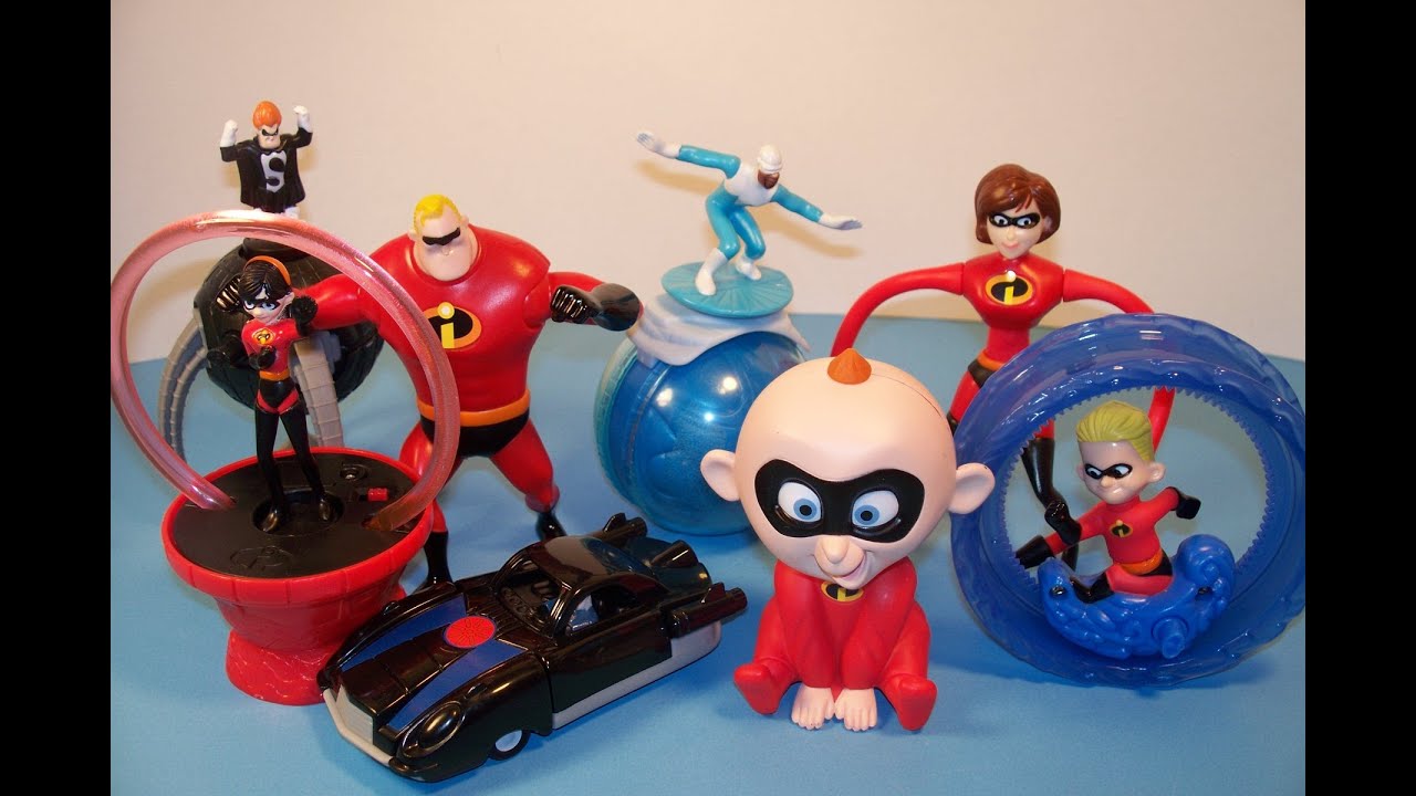 McDonald's The Incredibles Full Set Collection 1-8 Видеообзор
