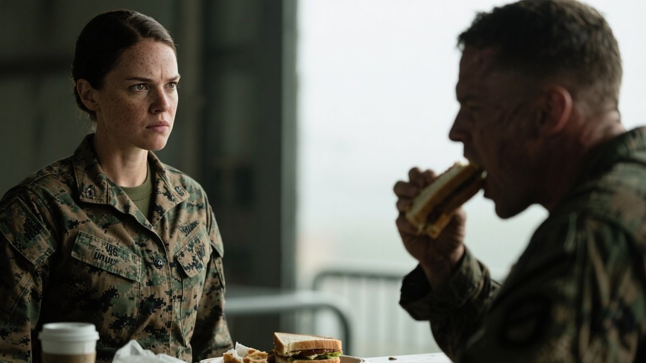 “The ‘New SEAL’ Faced a Marine Bully at Lunch—She Shut Him Down Without Hesitation”