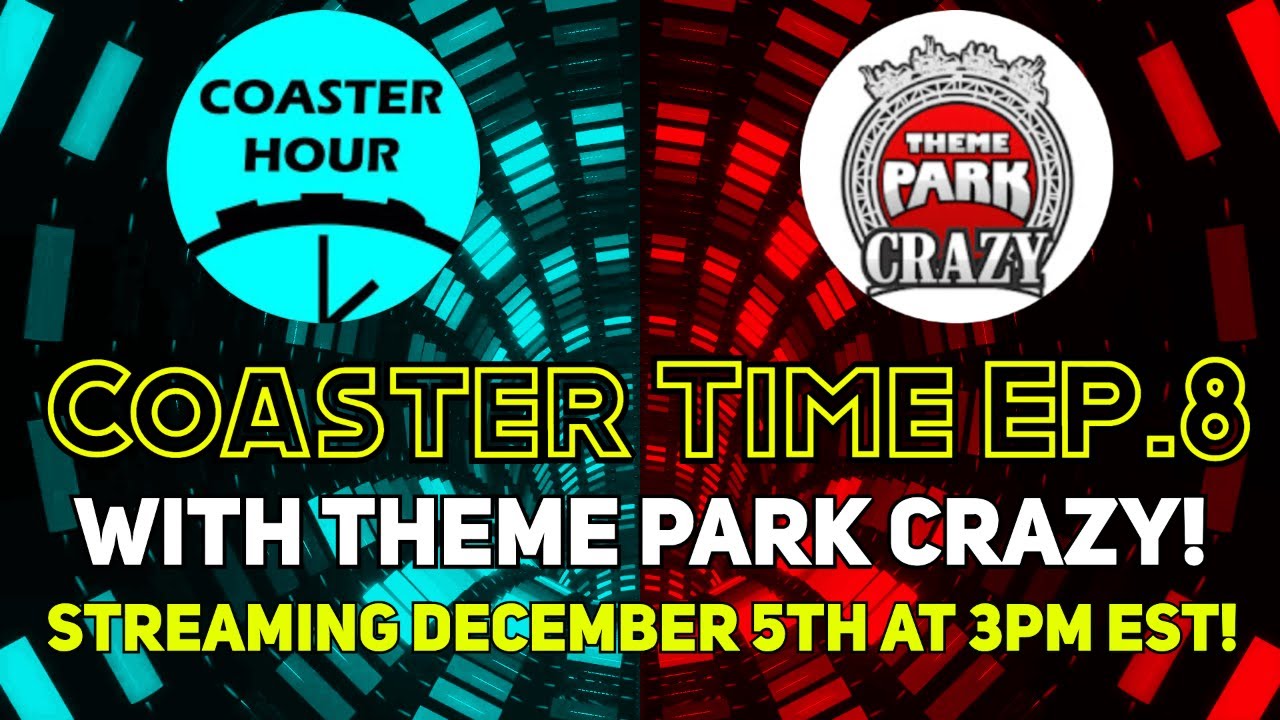 Coaster Time #8 with Theme Park Crazy | Coaster Hour Livestream | Theme Park Crazy