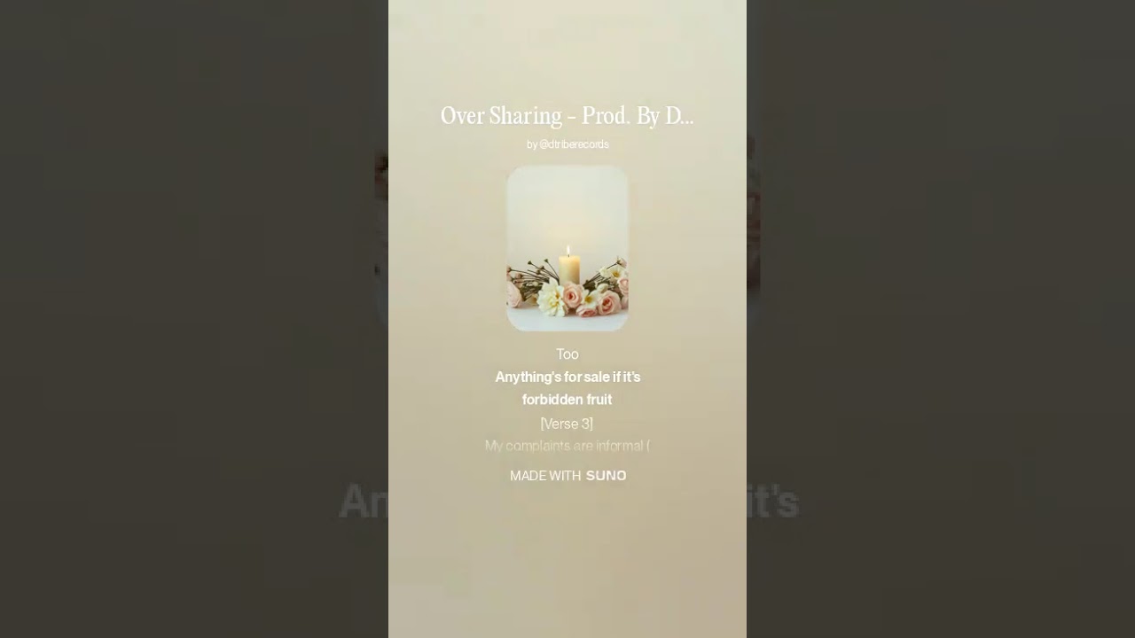 Over Sharing   Prod  By DTRIBERECORDS