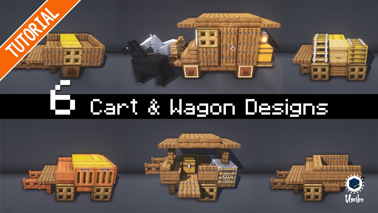 6 Cart & Wagon Designs for Minecraft