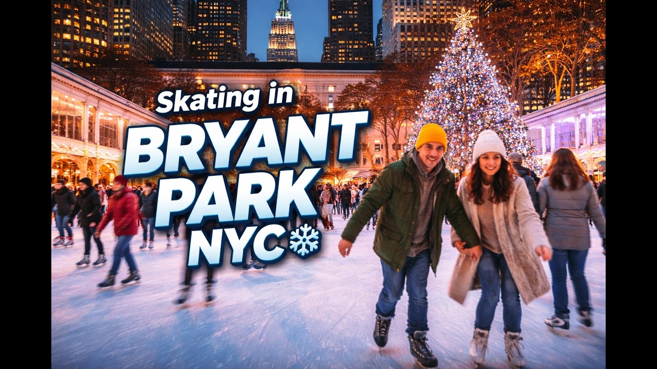 Ice Skating at Bryant Park NYC ❄️ | Winter in New York