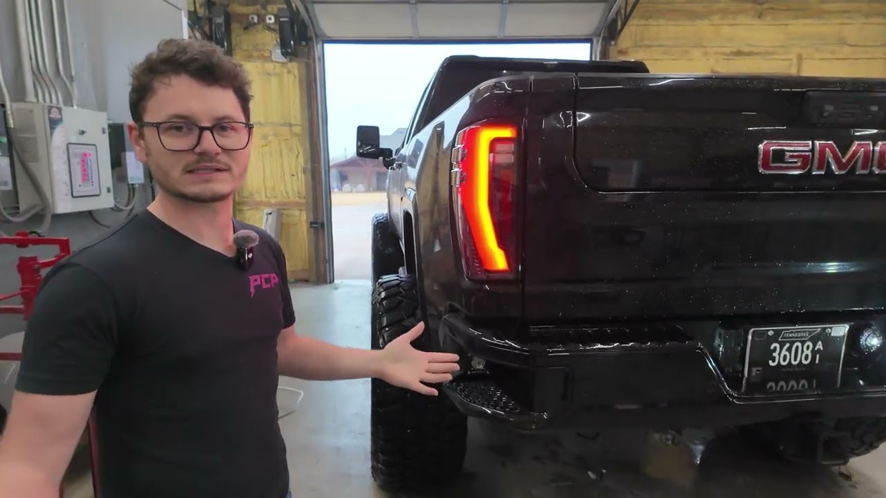 Задние фонари GMC Sierra 2019–2026 | Новые светодиодные фонари в стиле 2024+ с цветовым соответст...