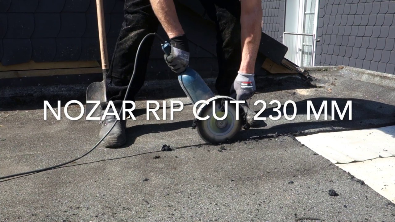 NOZAR Rip Cut Hartmetall Trennscheibe -  Bitumenschweißbahn schneiden