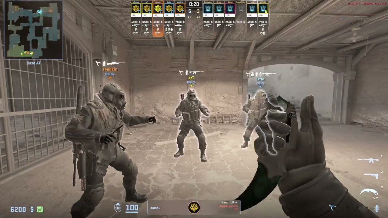 Legacy dumau (13-5) CT A rotator on Dust2 vs Monte @ ESL Pro League S23 Stage 2