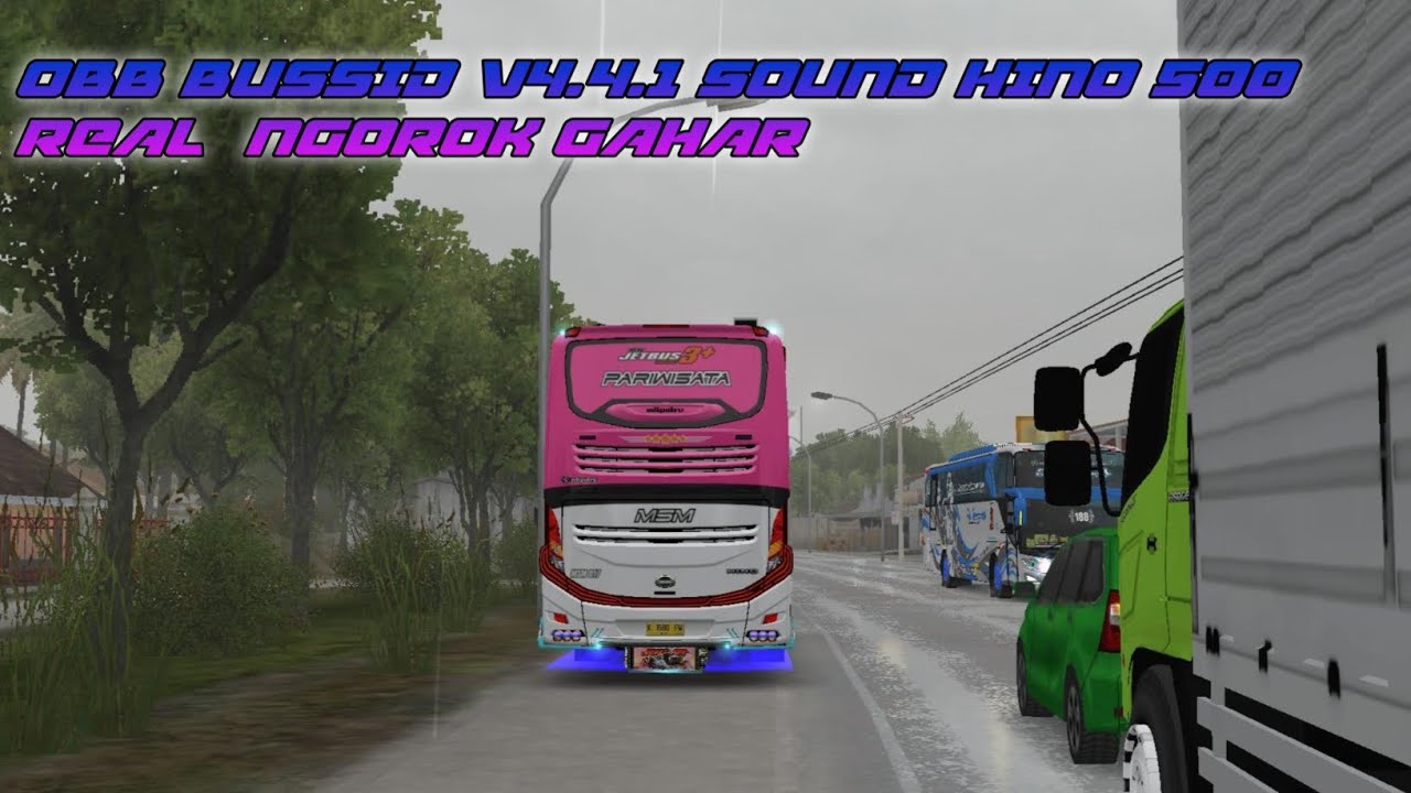OBB BUSSID V4.4.1 SOUND HINO 500 REAL  NGOROK GAHAR |#obbbussid 