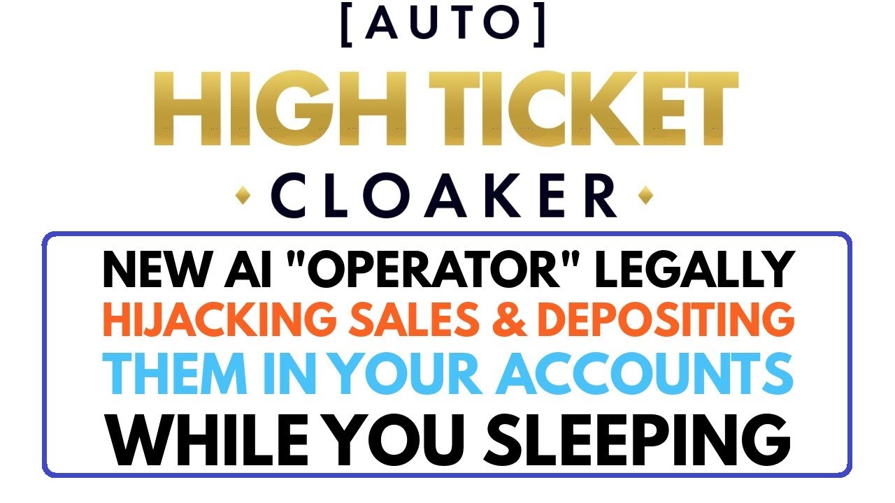 Auto High Ticket Cloaker Review Bonus - Hijack High Ticket Commissions Without Selling OR Working