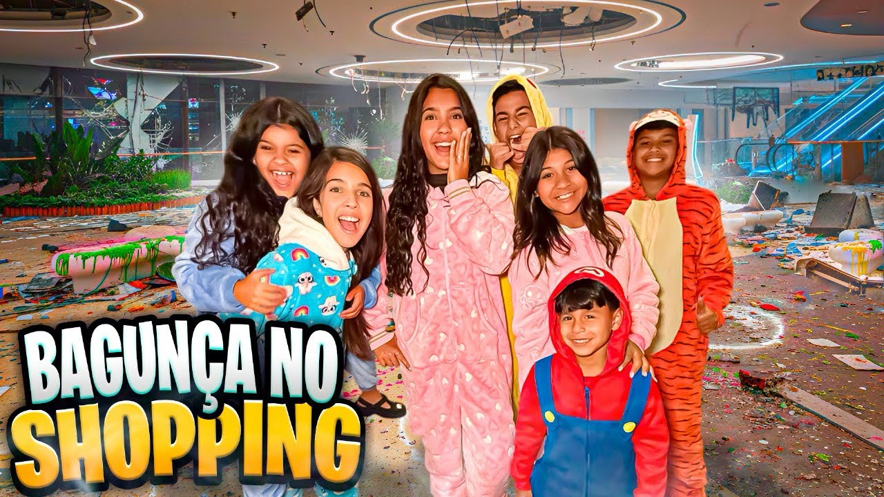 TUDO QUE FIZEMOS NO SHOPPING A NOITE *COM IRMÃS PINA E AMIGOS 