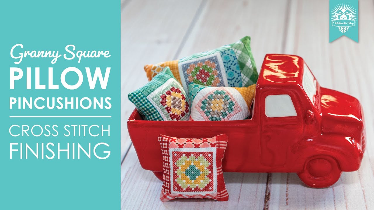 👵 3 Cute Cross Stitch Pillows ✨ Make Them All! | Fat Quarter Shop
