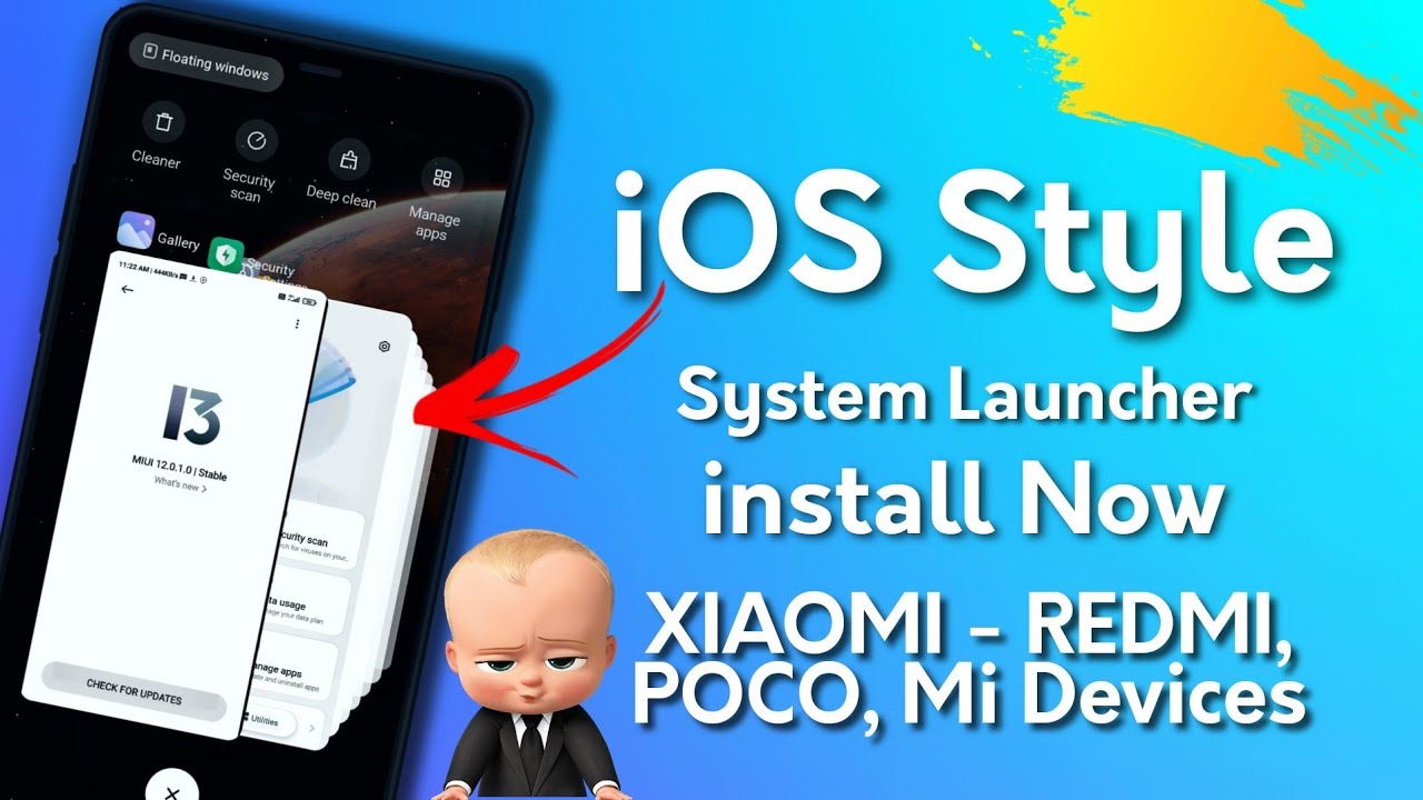 MIUI 13 iOS Style Recant | How to install MIUI 13 System Launcher | iOS Recant Style on MIUI 12