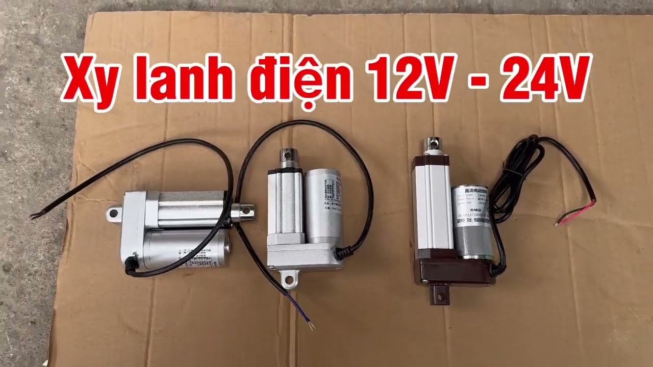 Xy lanh ga tự động, Xy lanh điện 12V - 24V. Hotline: 0982283239