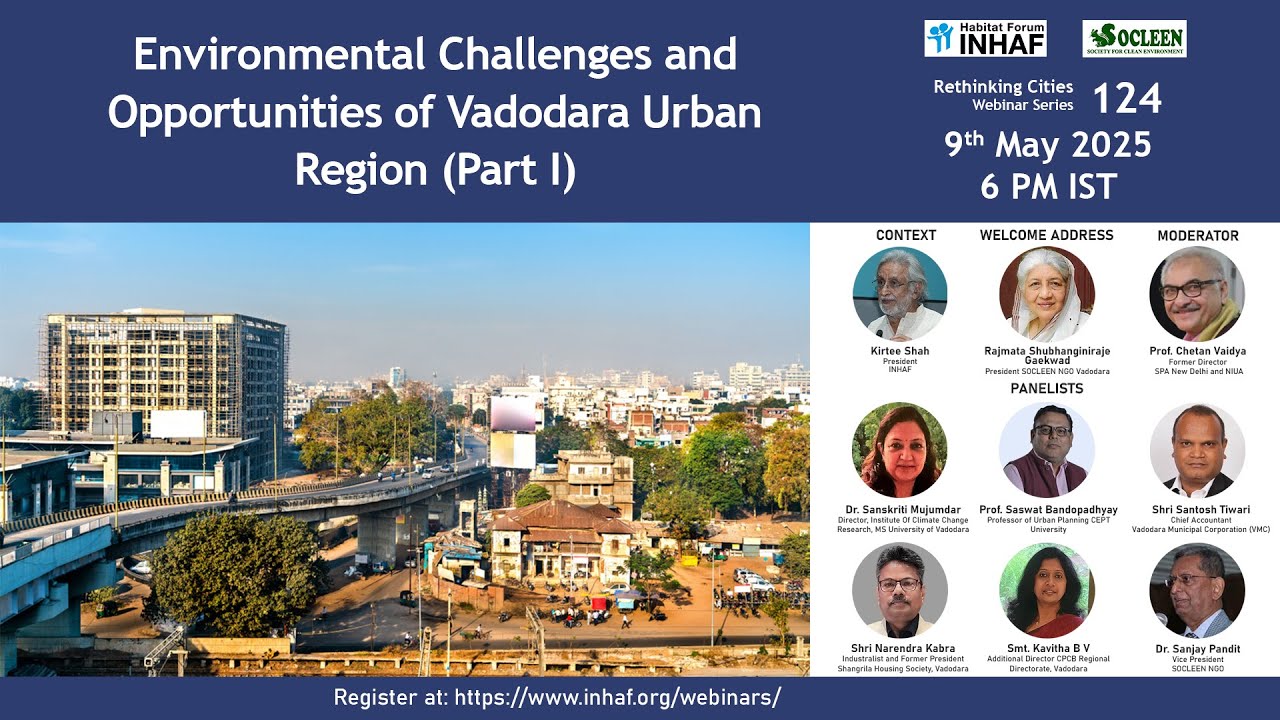 Environmental Challenges and Opportunities of Vadodara Urban Region (Part I)
