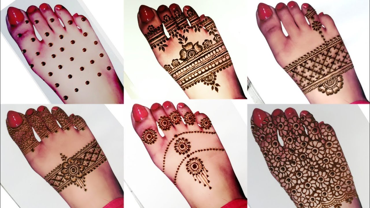 Lovely ❤️❤️Top 4 Gorgeous Feet Mehndi Design 2023/ Simple Leg Mehndi Design/ पैर की मेहंदी डिजाइन/