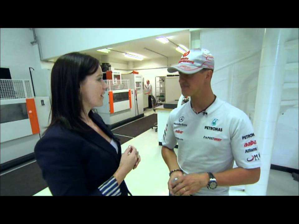 BBC F1 2011 Schumacher at the Mercedes Factory