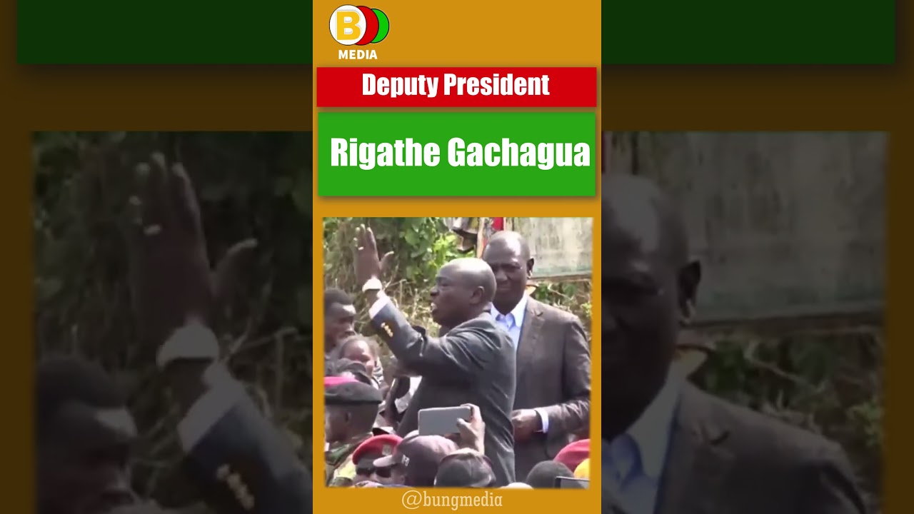 Deputy President Rigathe Gachagua Speech Today.