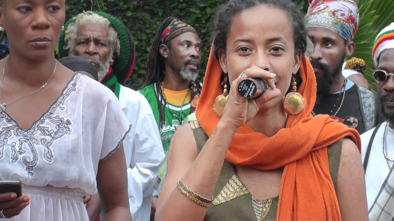 Cutting of Bob Marley's 67th Birthday cake by his grandchildren