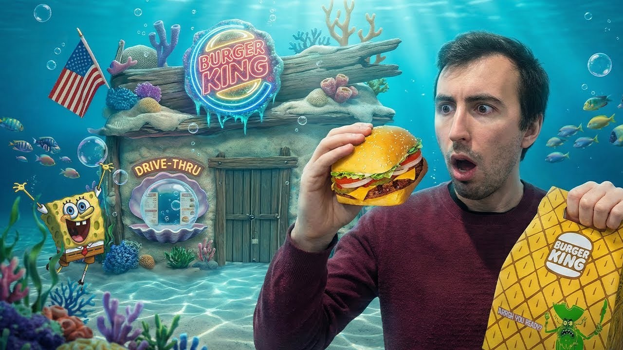 Le meilleur menu Burger King que j'ai jamais goûté !! (Menu Bob l'Éponge)