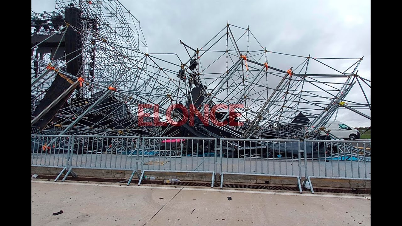 Temporal en San Nicol&aacute;s derrib&oacute; estructuras del escenario de la Fiesta de Disfraces